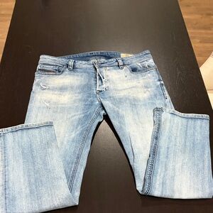 Classic Light Blue Men's Straight Jeans